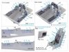 Quinta Studio QD48221 F-16B 3D-Printed & coloured Interior on decal paper (Hasegawa) 1/48